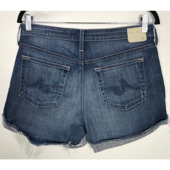 AG Women's 27 Hailey Ex-Boyfriend Roll-Up Jean Denim Shorts Distressed Everyday - Picture 3 of 9